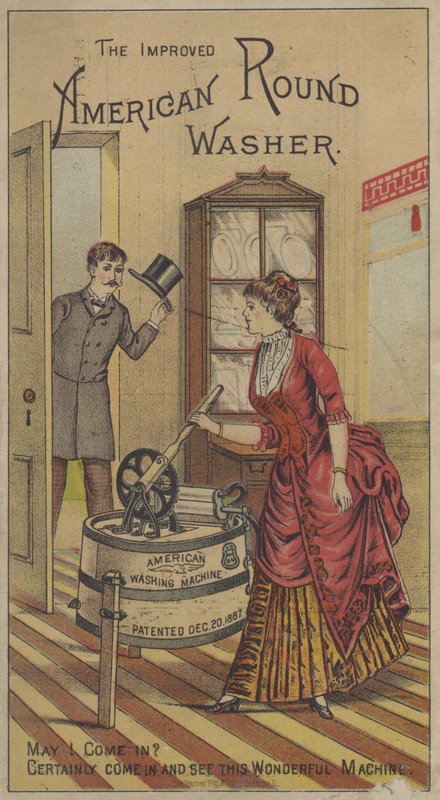 La rondelle ronde américaine améliorée (chromolitho) - American School