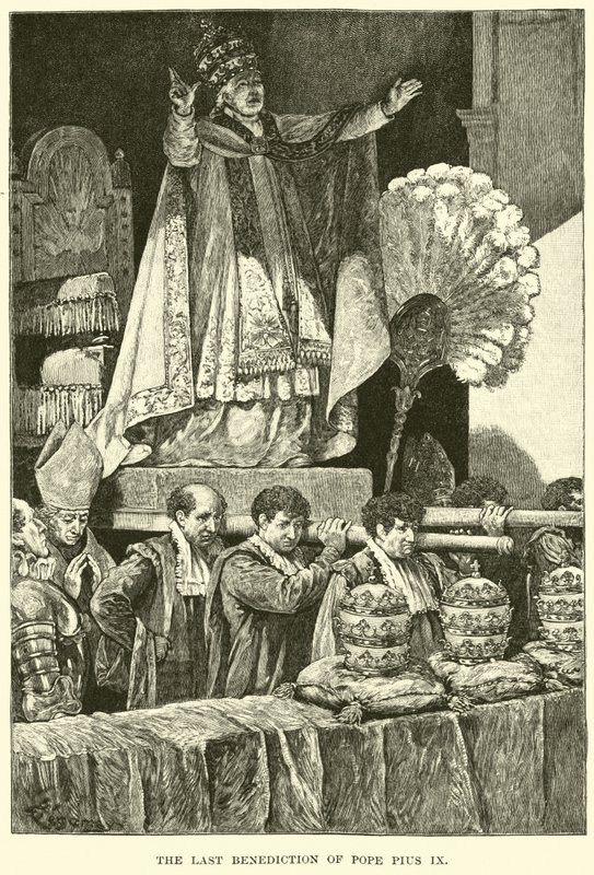 La dernière bénédiction du Pape Pie IX - American School