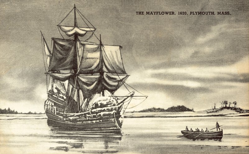 Le Mayflower à Plymouth, Massachusetts - American School