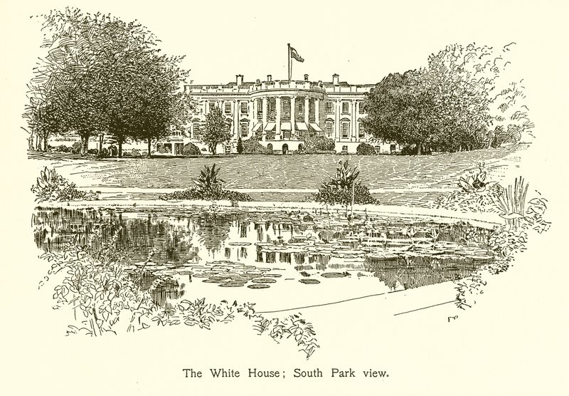 La Maison Blanche; vue du South Park - American School