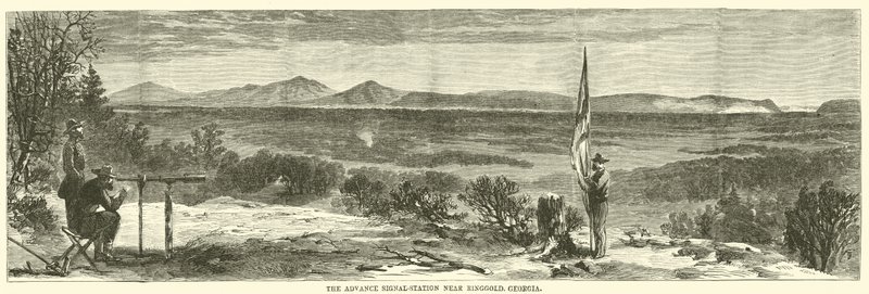 La station de signalisation avancée près de Ringgold, Géorgie, mai 1864 - American School