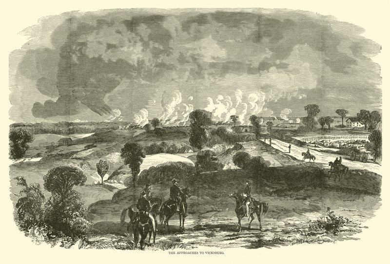 Les approches de Vicksburg, mai 1863 - American School