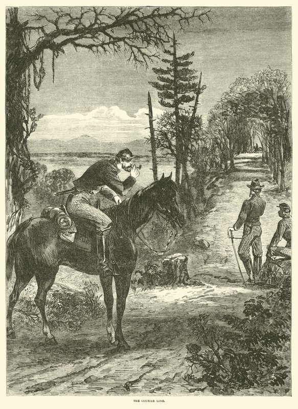 La ligne de courrier, avril 1863 - American School
