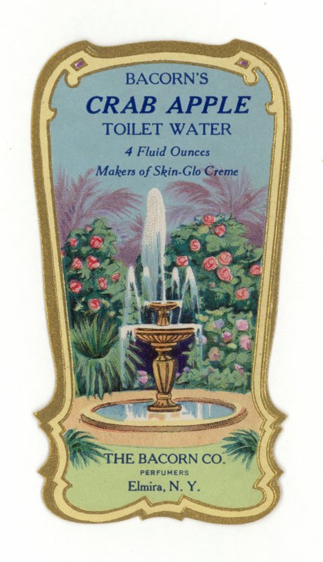 Étiquette Eau de Toilette, Pomme de Crabe - American School