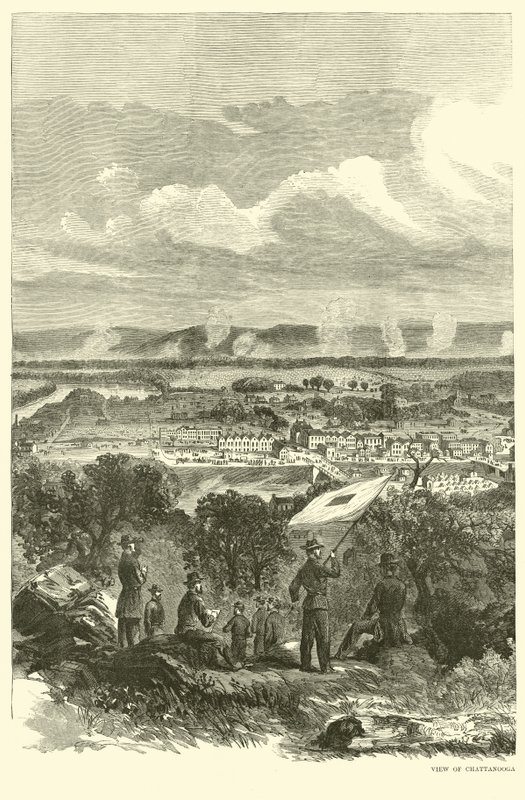 Vue de Chattanooga et du camp fédéral, novembre 1863 - American School