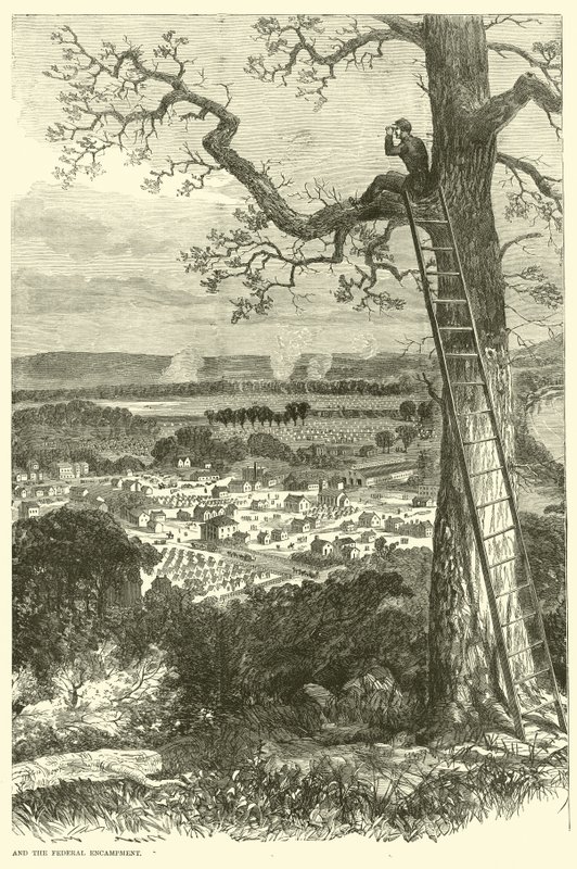 Vue de Chattanooga et du camp fédéral, novembre 1863 - American School