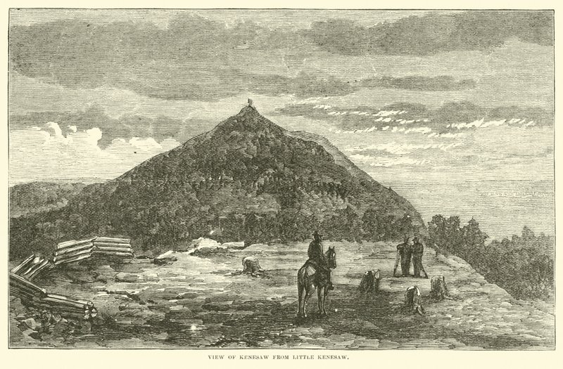 Vue de Kenesaw depuis Little Kenesaw, juin 1864 - American School