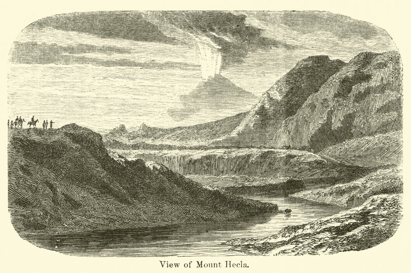Vue du mont Hekla - American School