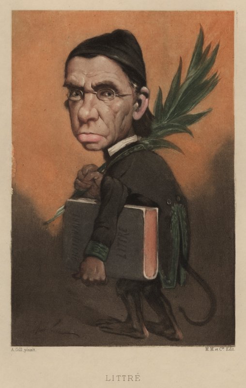 Émile Littré, lexicographe et philosophe français - Andre Gill