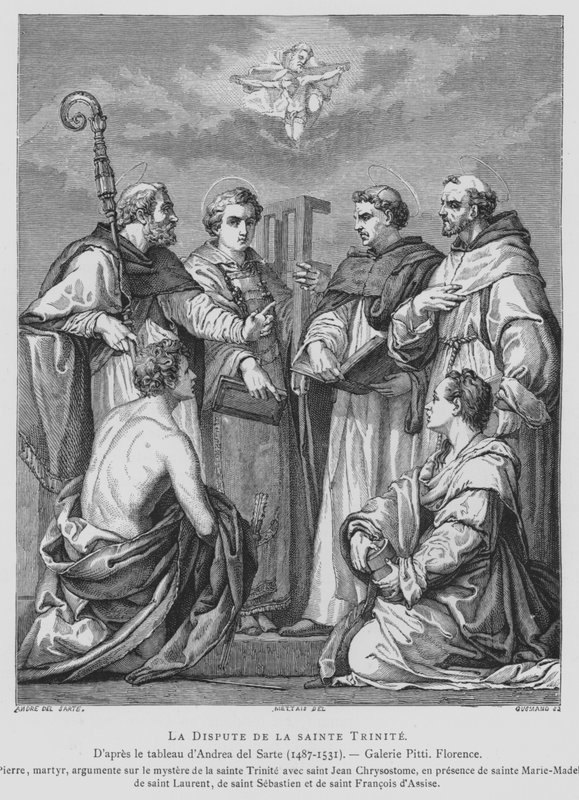 Dispute sur la Trinité - Andrea del (after) Sarto