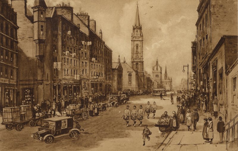 Édimbourg : High Street, en direction de l