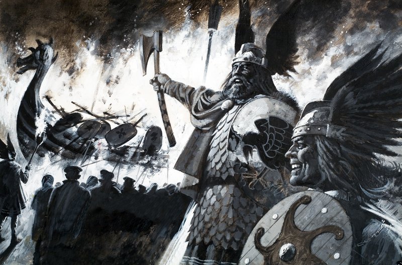 Lerwick Up Helly, A Viking Festival (gouache sur papier) - Andrew Howat