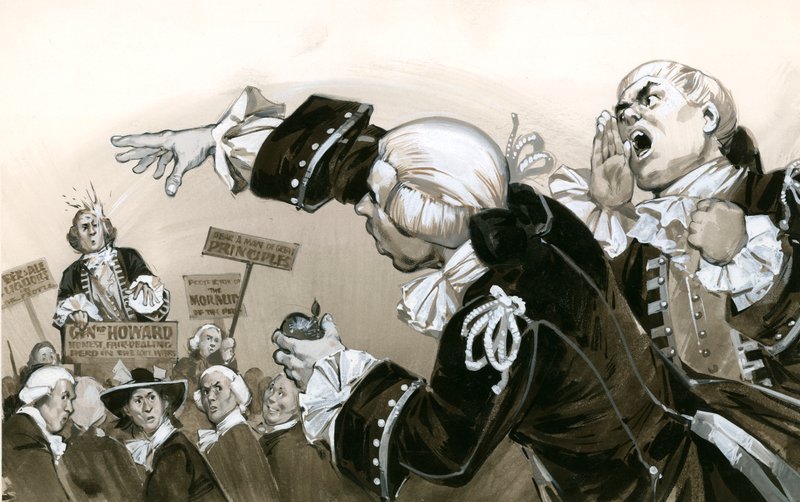 !8e siècle Serviteurs lors d
