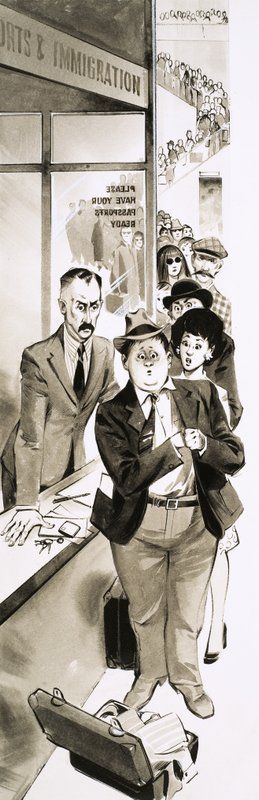 Un vacancier passe la douane - Angus McBride