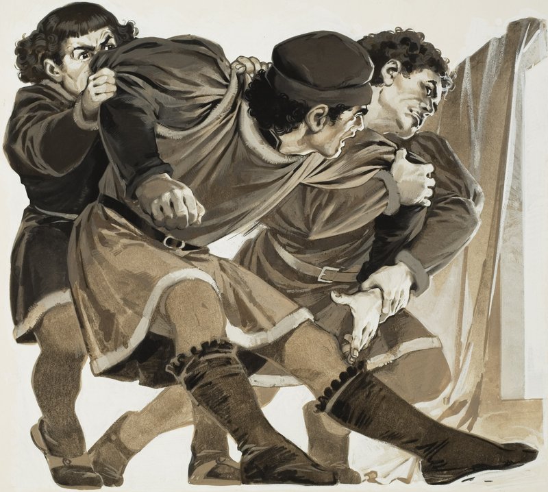 Baldaccio (1400-41) (gouache sur papier) - Angus McBride