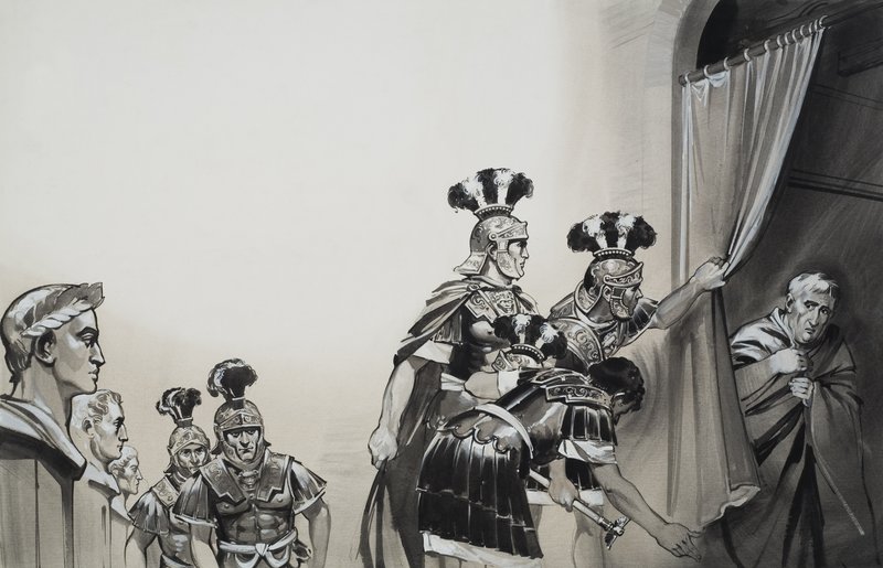 Claudius (10BC-54AD) (gouache sur papier) - Angus McBride