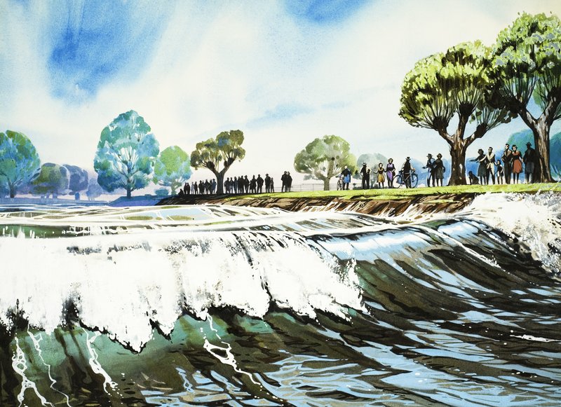 Rivières célèbres -- La Severn : Le mascaret de la Severn - Angus McBride