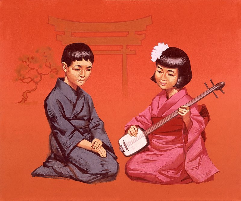 Enfants japonais dans leur costume national - Angus McBride