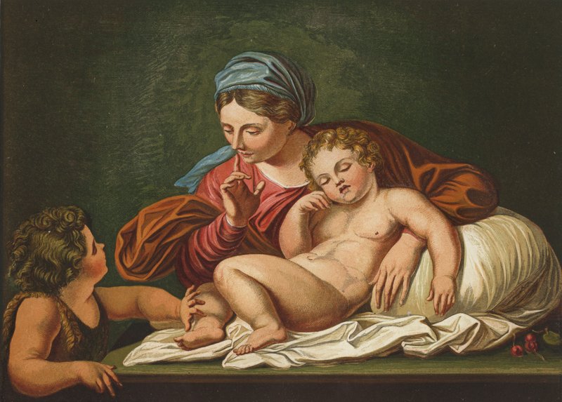 La Vierge, le Sauveur enfant et Saint Jean - Annibale after Carracci