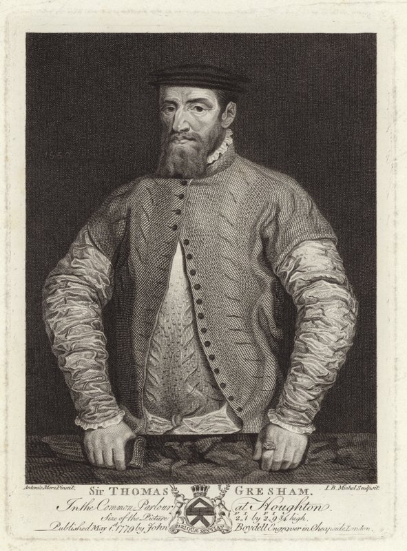 Portrait de Sir Thomas Gresham - Anthonis van Dashorst Mor