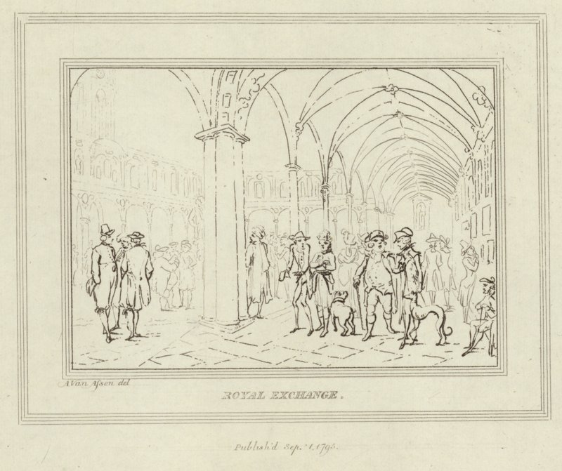 Les cloîtres de la Bourse royale à Londres - Anthony van Assen