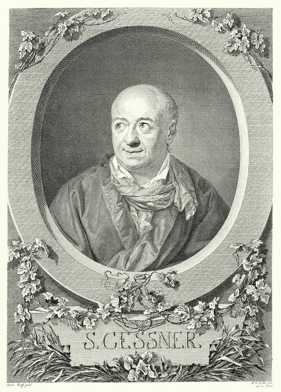 Salomon Gessner, peintre et poète suisse - Anton (after) Graff
