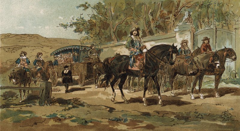 Diligence et escorte, Pays-Bas espagnols, début XVIIe siècle - Armand Jean Heins