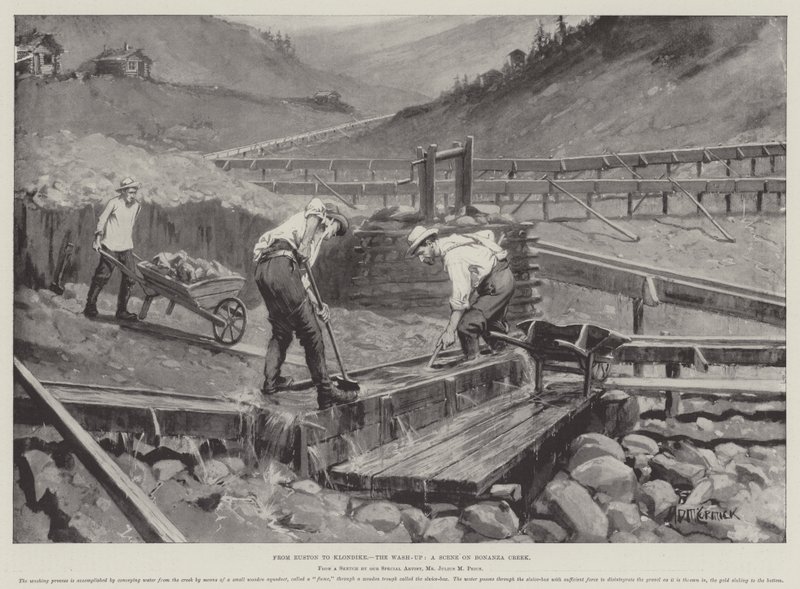 De Euston à Klondike, le lavage, une scène sur Bonanza Creek - Arthur David McCormick