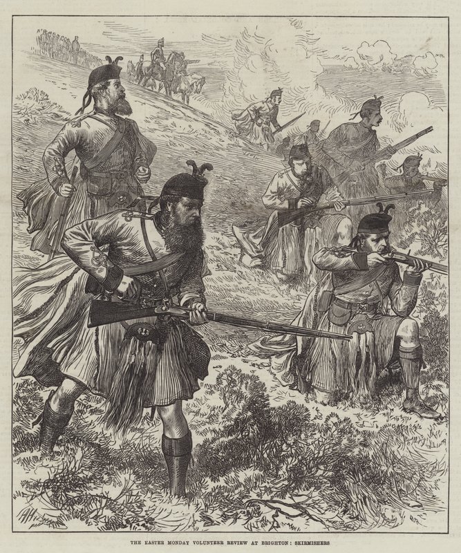 La Revue des Volontaires du Lundi de Pâques à Brighton, Tirailleurs - Arthur Hopkins