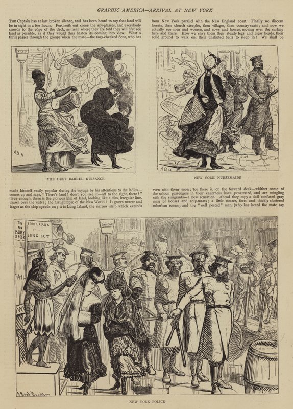 Graphic America, arrivée à New York - Arthur Boyd Houghton