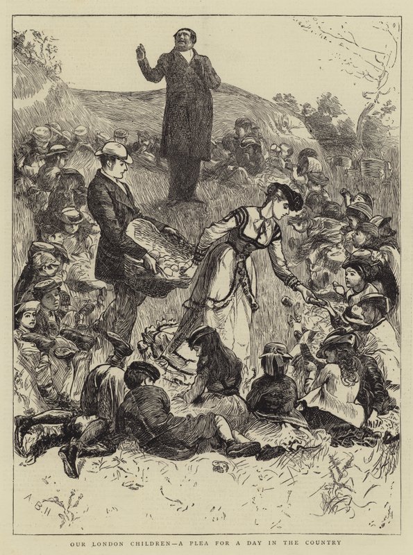 Nos enfants de Londres, un plaidoyer pour une journée à la campagne - Arthur Boyd Houghton