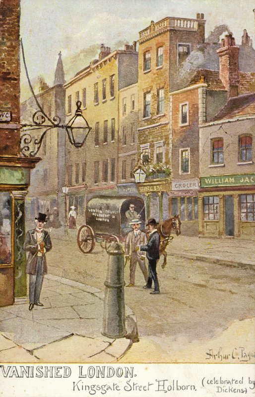 Londres disparu - Kingsgate Street, Holborn (célébré par Dickens) - Arthur Charles Payne