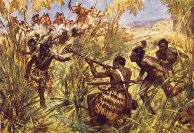La charge du major Witchell à Nukumaru - Arthur David McCormick