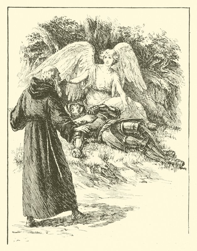 Sir Guyon, le champion de la chevalerie (gravure) - Arthur George Walker