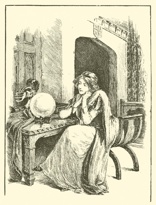 La Légende de Britomart, Britomart et le Miroir Magique - Arthur George Walker
