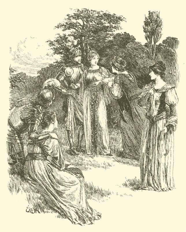 La légende de Britomart, la ceinture dorée décernée - Arthur George Walker