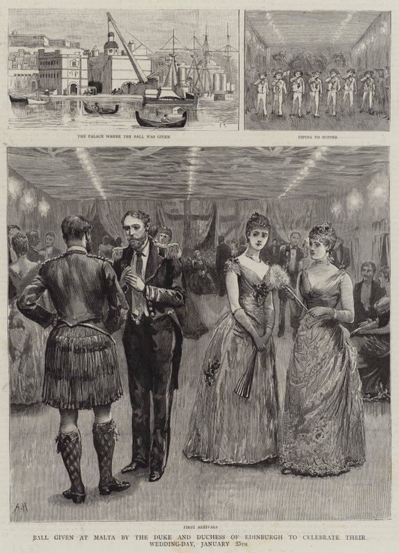 Bal donné à Malte par le duc et la duchesse d