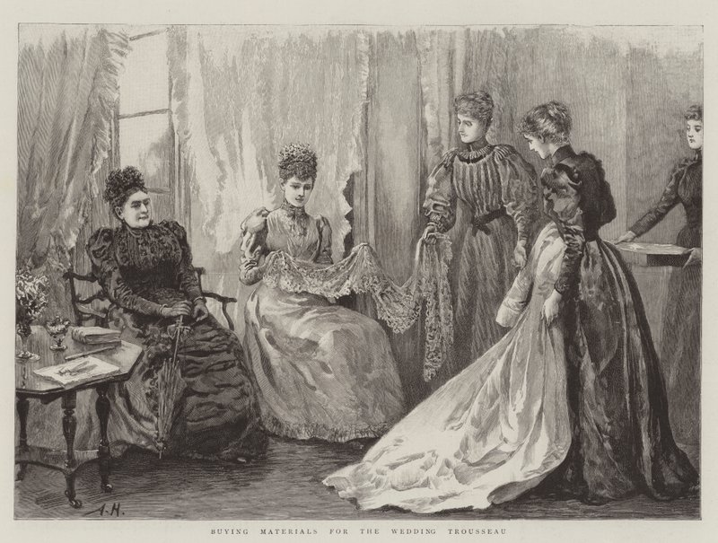 Achat de matériaux pour le trousseau de mariage - Arthur Hopkins