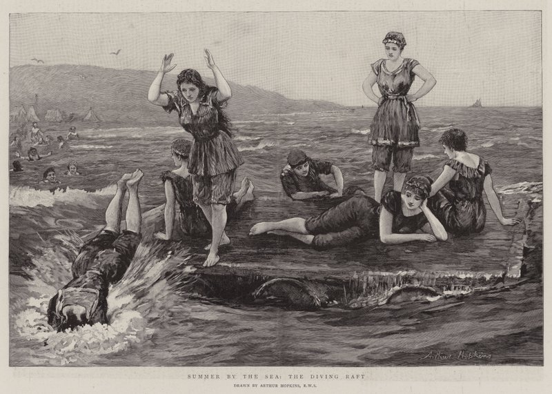 Été au bord de la mer, le radeau de plongée - Arthur Hopkins