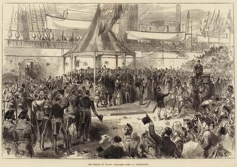 Le Prince de Galles accueilli à Portsmouth - Arthur Hopkins