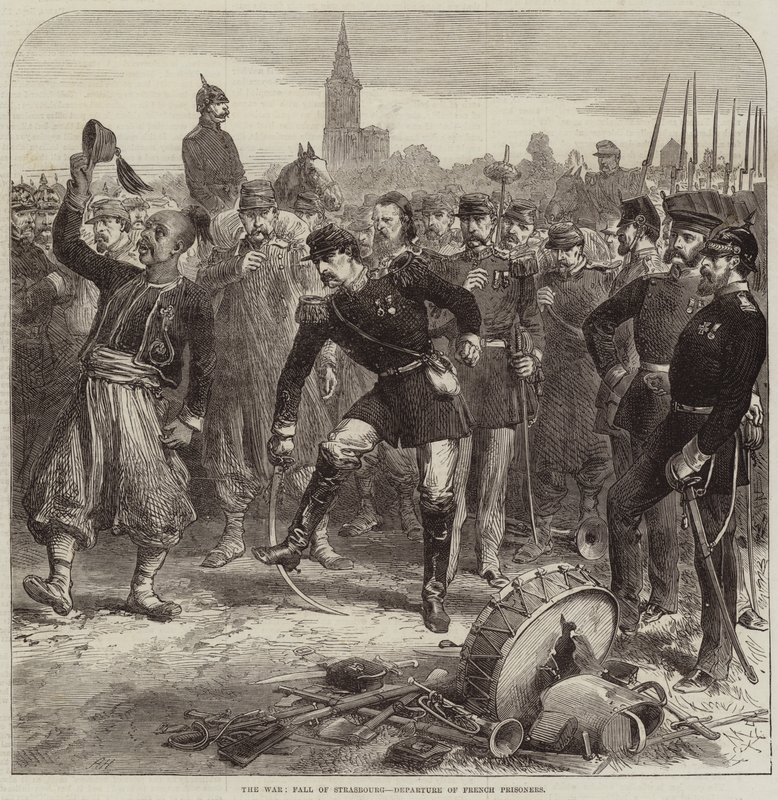La Guerre, Chute de Strasbourg, Départ des prisonniers français - Arthur Hopkins
