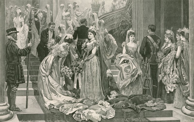 Le premier salon de la saison, au pied du grand escalier du palais de Buckingham - Arthur Hopkins