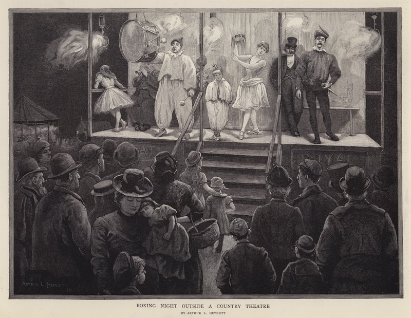 Nuit de boxe devant un théâtre de campagne - Arthur L. Hewlett