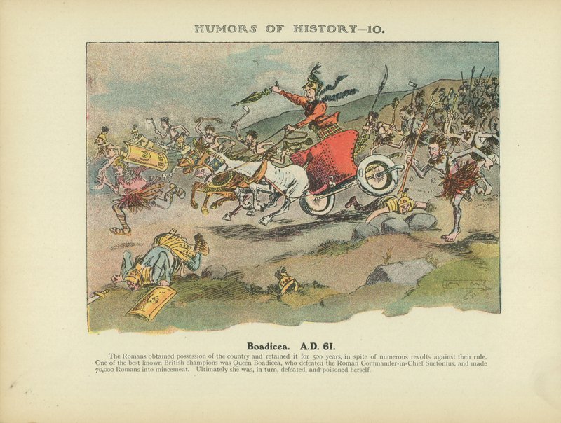 Boadicea. A.D. 61 (lithographie couleur) - Arthur Moreland