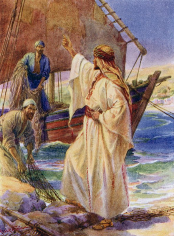 Jésus appelant Pierre et André - Arthur Twidle