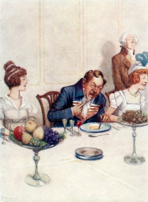 Illustration pour Orgueil et Préjugés de Jane Austen - Arthur Wallis Mills