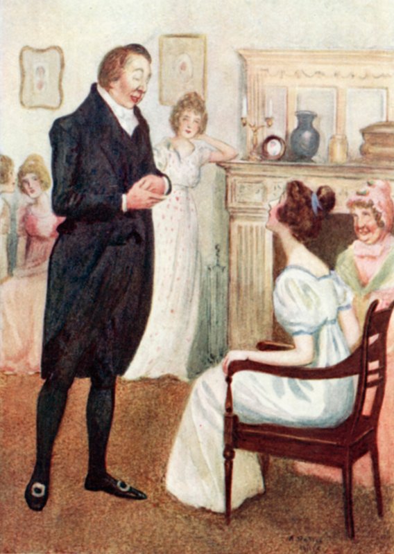 Illustration pour Orgueil et Préjugés de Jane Austen - Arthur Wallis Mills