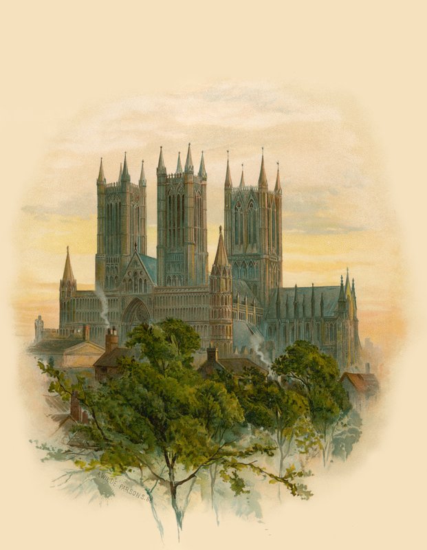 Cathédrale de Lincoln, sud-ouest - Arthur Wilde Parsons