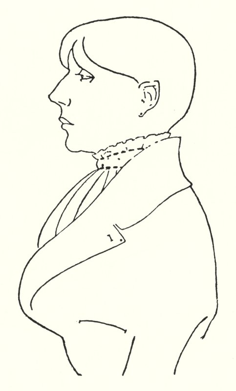 Portrait en contour de lui-même - Aubrey Beardsley