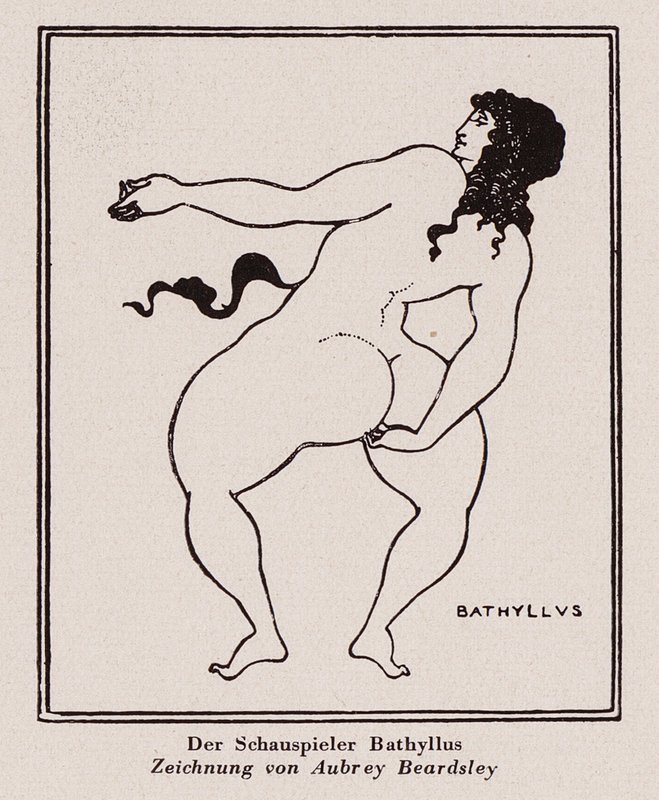 Bathyllus, danseur romain et interprète de pantomimus - Aubrey (after) Beardsley